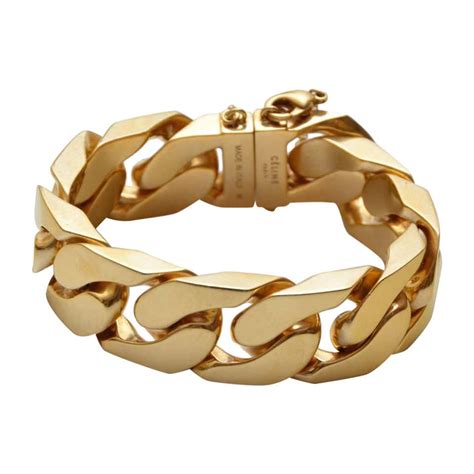 gold celine bracelet|authentic celine bracelets.